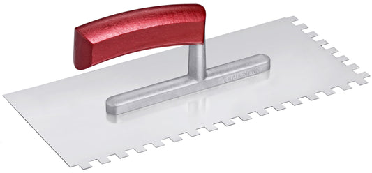 Glättekelle gezahnt rostfrei 280 × 130 mm