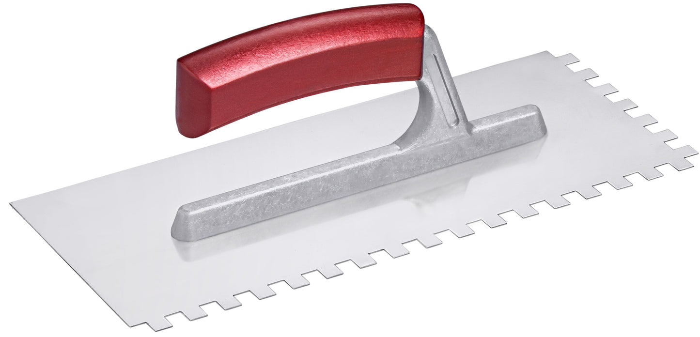 Glättekelle PLATON rostfrei gezahnt 280 × 130 mm