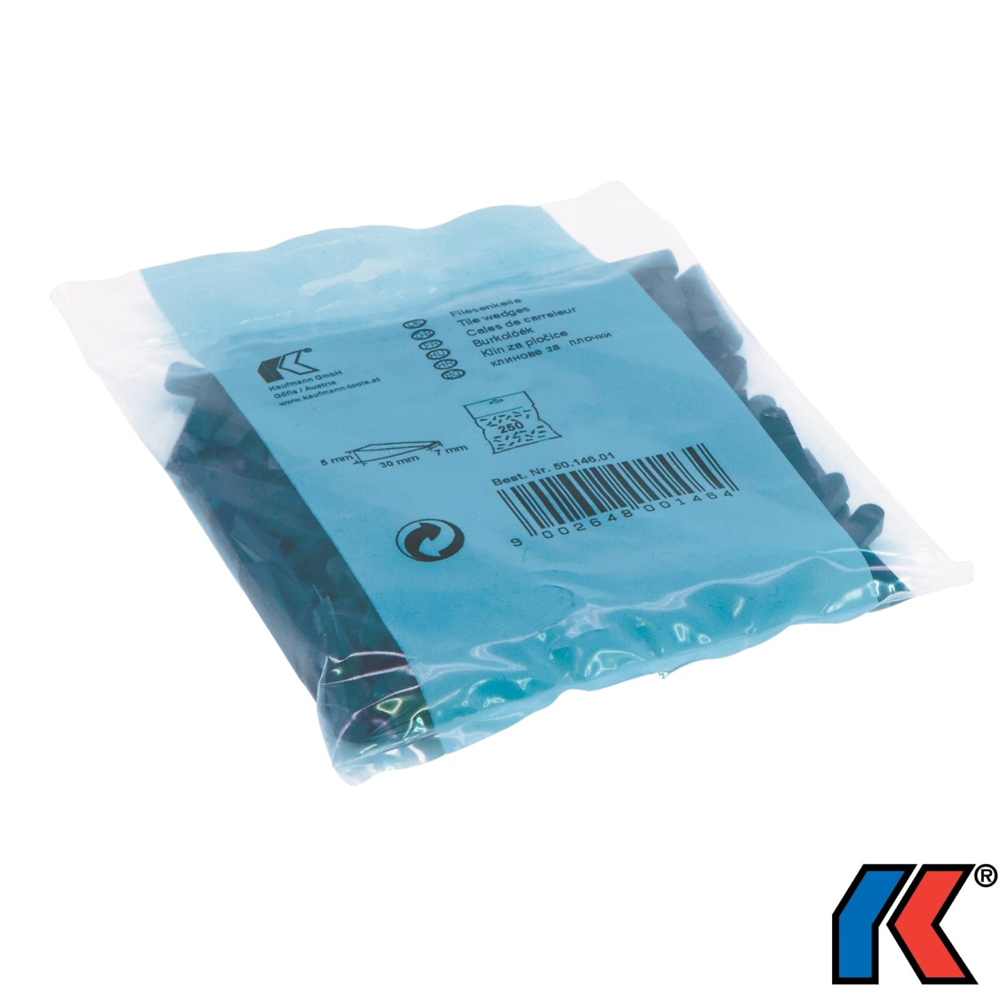 Fliesenkeile aus Kunststoff 30 × 7 × 0–5 mm